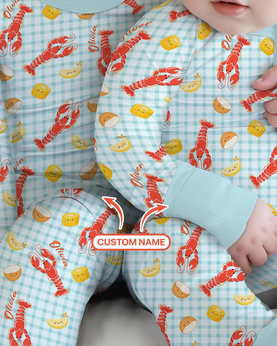 Gerippte Babykleidung mit individuellem Foto - Weich &amp; Skizzenhaft