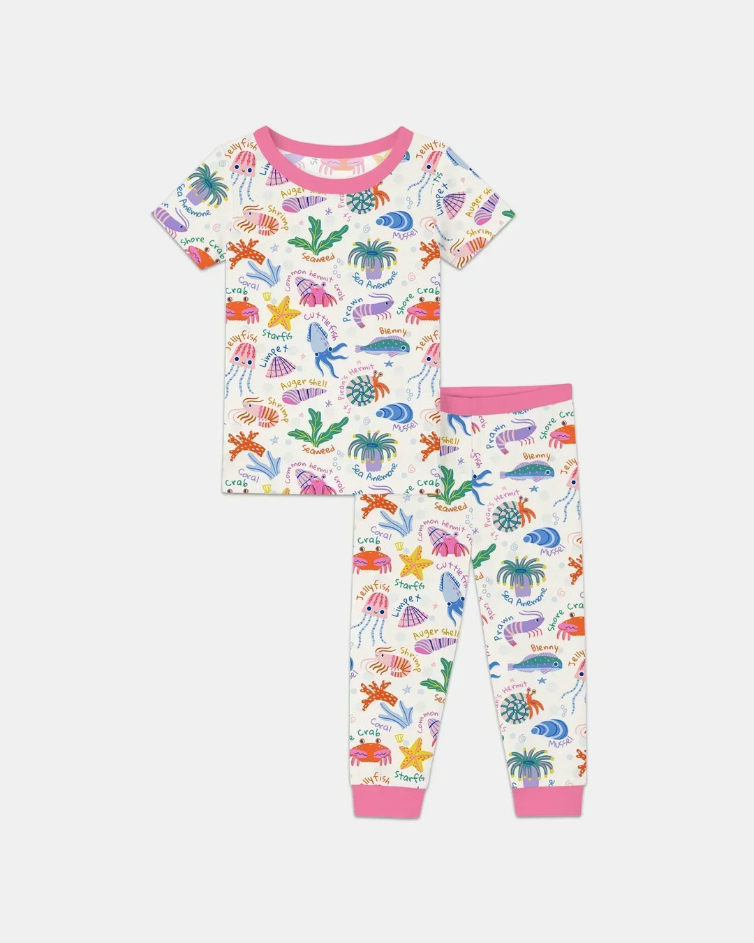 Zweiteiliges, kurzärmliges Pyjama-Set mit Marienkäfern