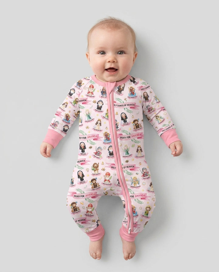 Holy Saints of Heaven Custom Name Bamboo Convertible Zippy