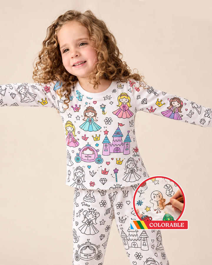 Sweet Dream Colorable Bamboo Two Piece Pajama Set