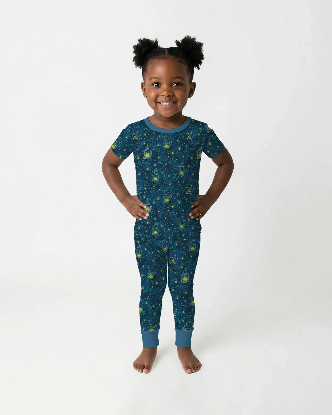 Firefly Evening Forest Bamboo Two Piece Short Sleeve Pajama Set