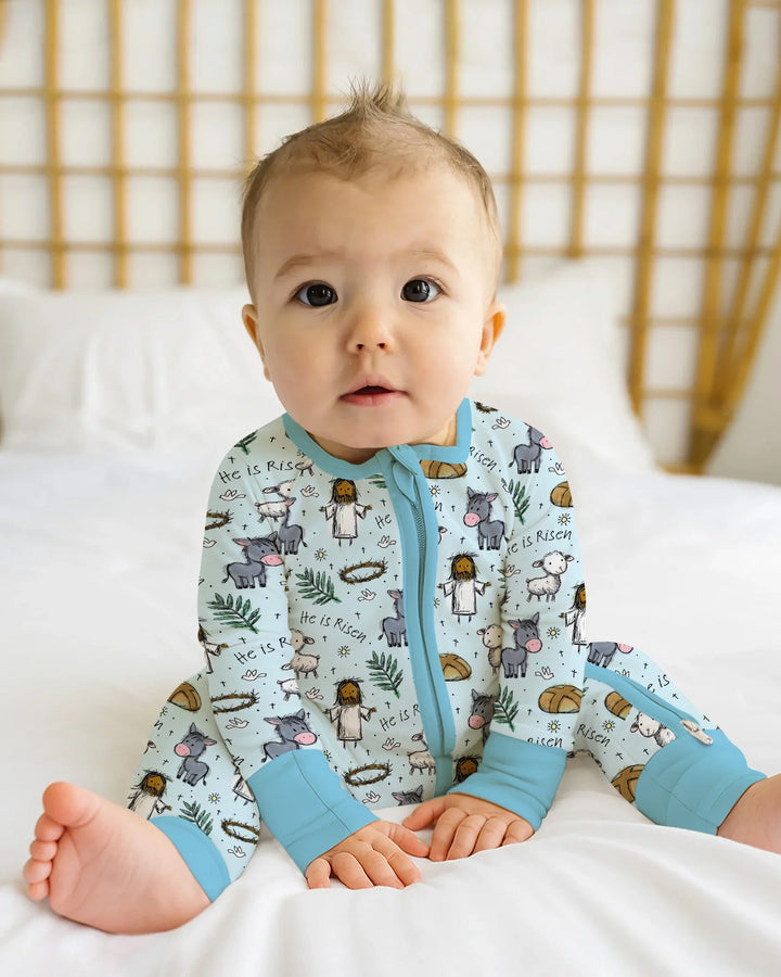 He Is Risen Easter Family Matching Convertible Zippy