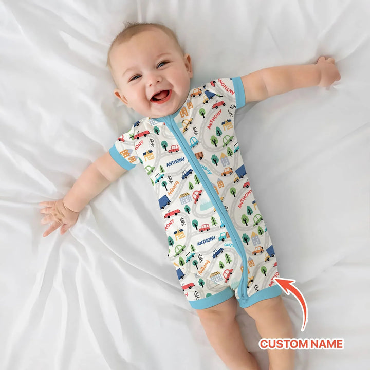 Custom Name Road Map Shorty Zippy