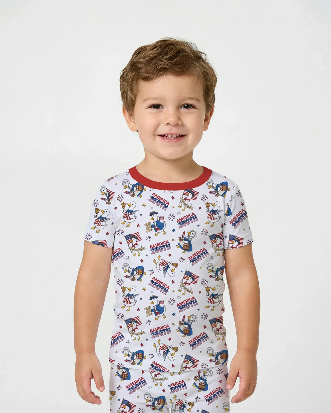 Zweiteiliges, kurzärmliges Pyjama-Set mit Marienkäfern