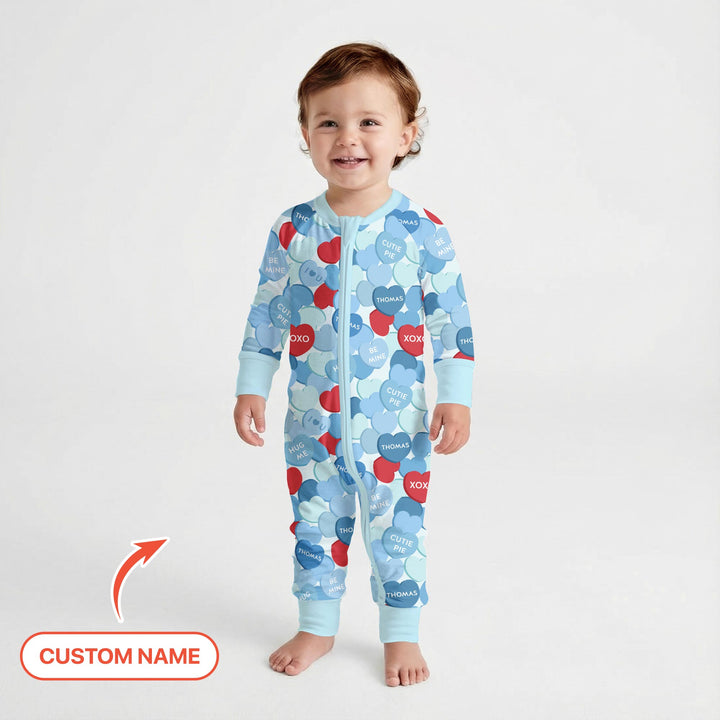 Valentine Candy Crush Family Matching Convertible Zippy