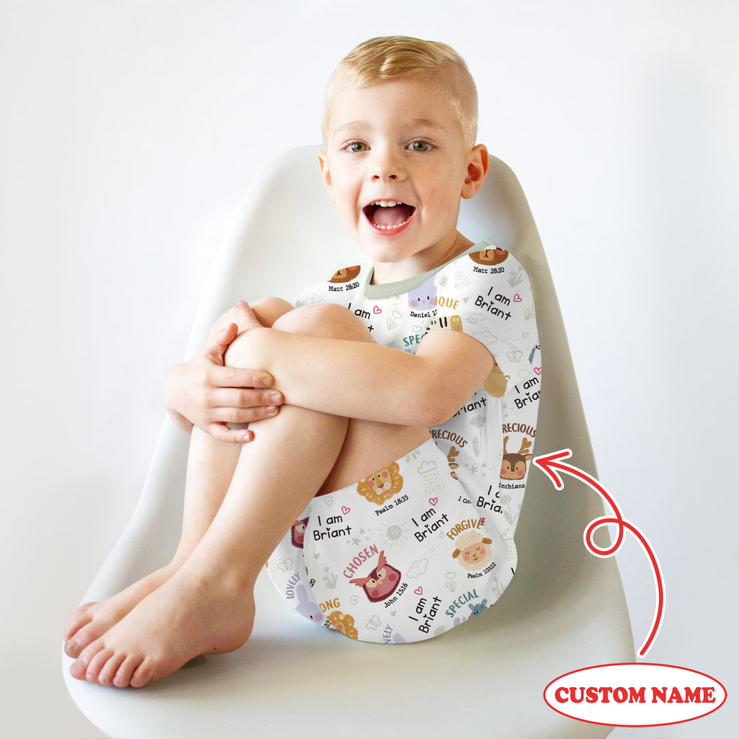 God’s Little Zoo Custom Name Two Piece Short Sleeve Shorts Pajama Set