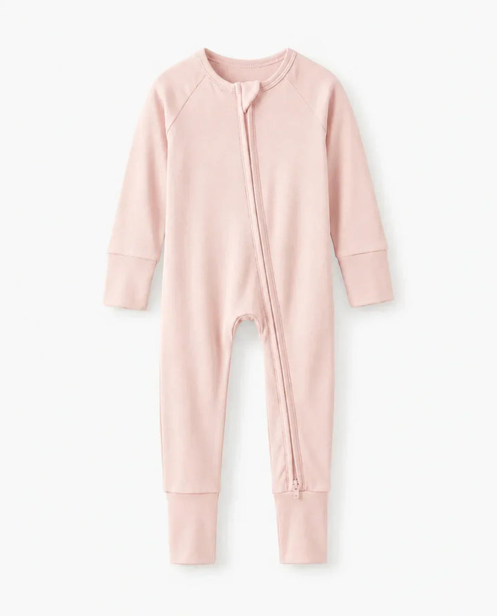 Blush Bamboo Convertible Zippered Romper