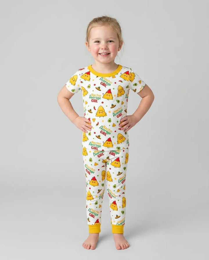 Zweiteiliges, kurzärmliges Pyjama-Set mit Marienkäfern