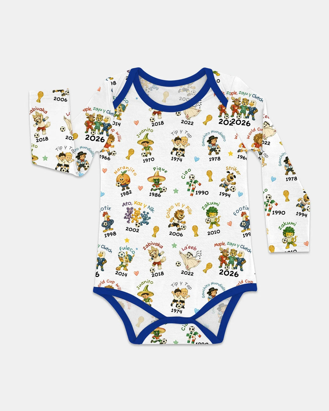 Soccer cup Mascots Bamboo Bodysuit