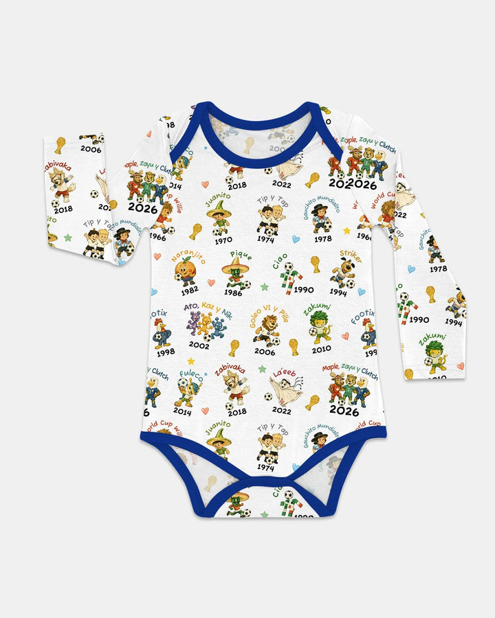 Soccer cup Mascots Bamboo Bodysuit