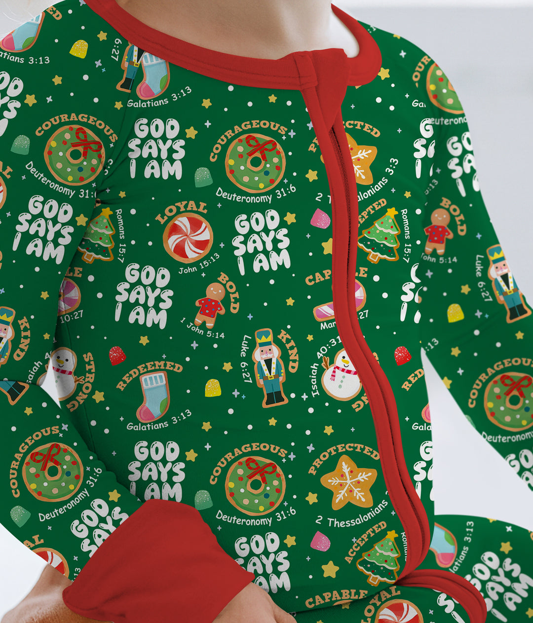 Merry Christmas God Says I Am Convertible Zippy