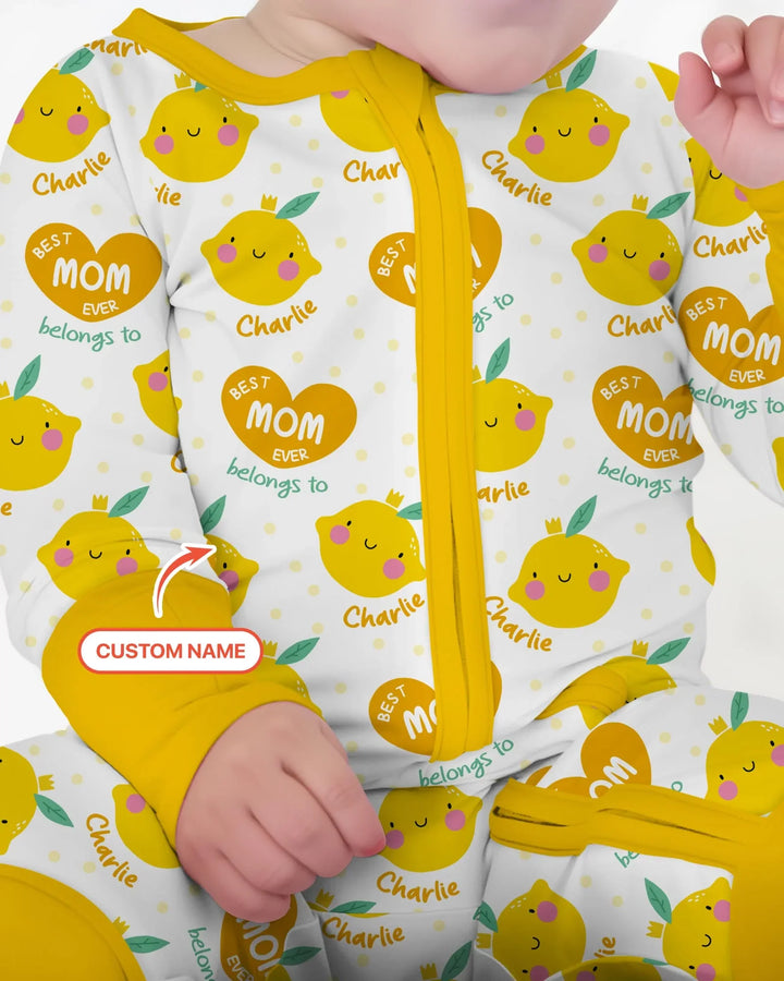 Custom Name Best Mom Ever Belongs to Bamboo Convertible Zippy