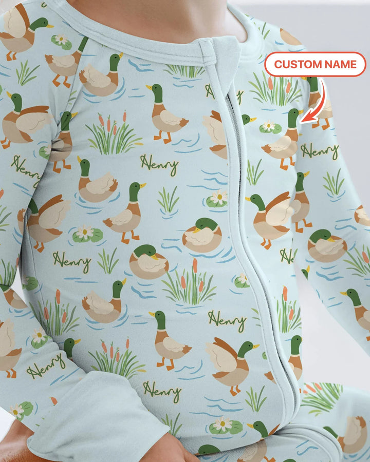 Personalized Mallard Duck Bamboo Convertible Zippy