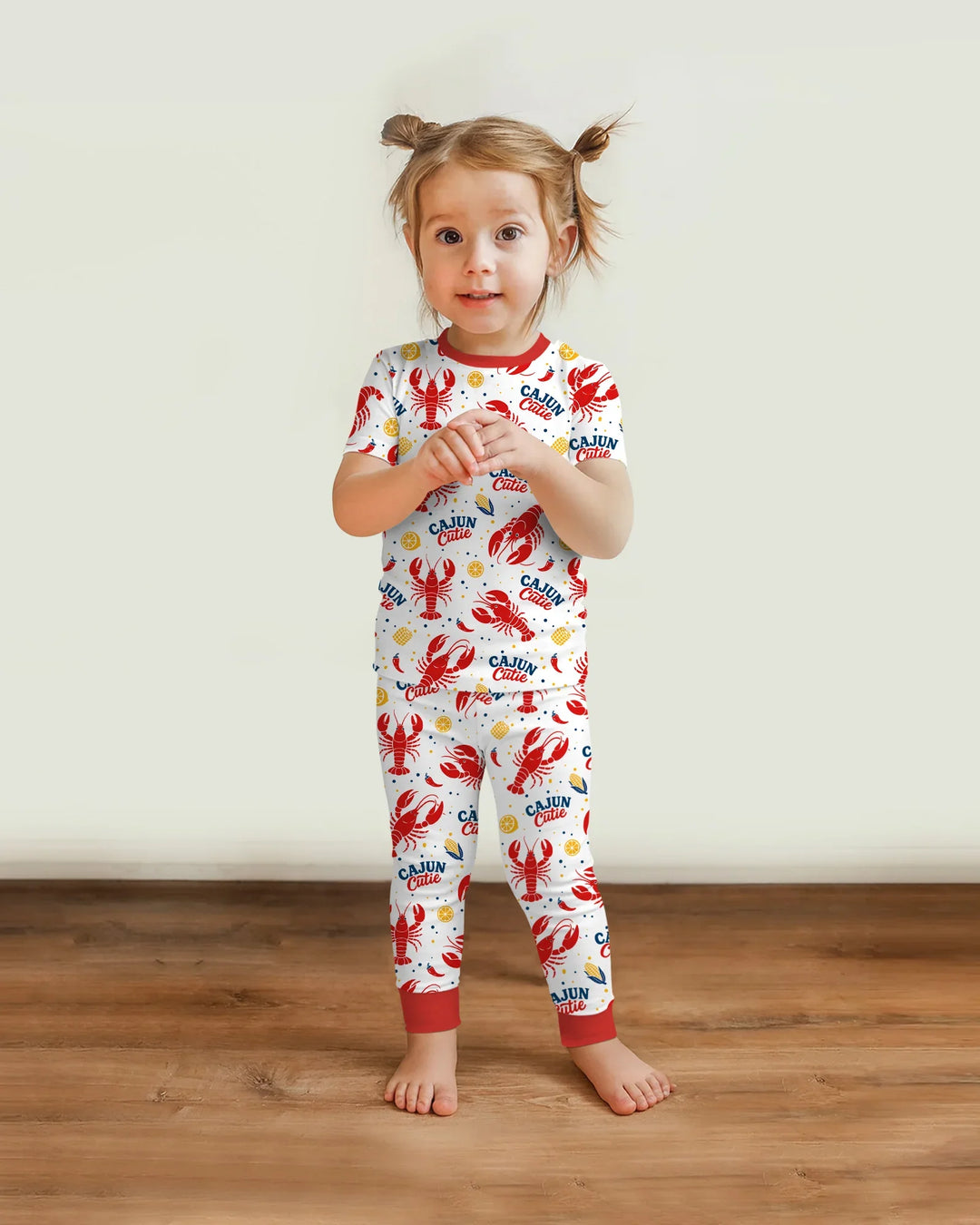 Cajun Cutie Bamboo Two Piece Short Sleeve Pajama Set