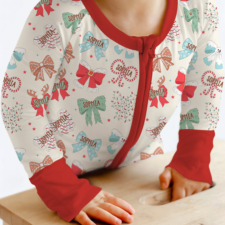 Custom Retro Bowl Christmas  Convertible Zippy