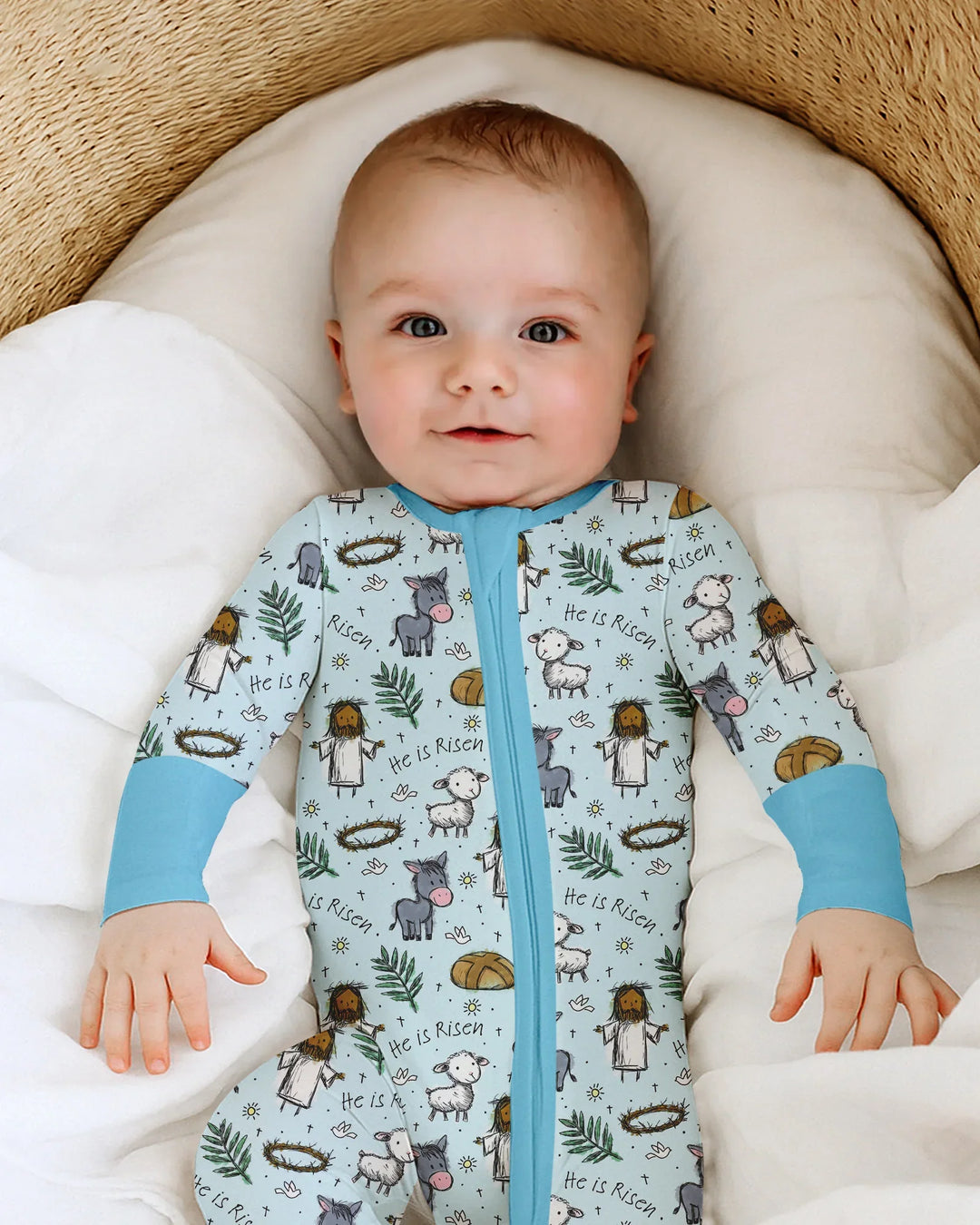 He Is Risen Easter Family Matching Convertible Zippy