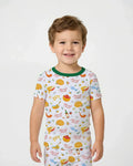 Shanah Tovah Family Matching Bamboo Two Piece Short Sleeve Pajama Set