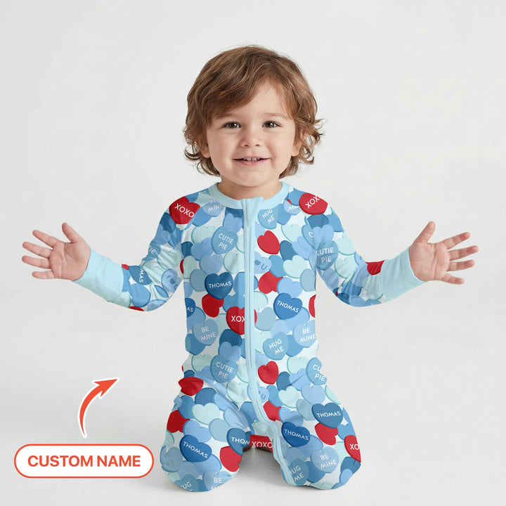 Valentine Candy Crush Family Matching Convertible Zippy