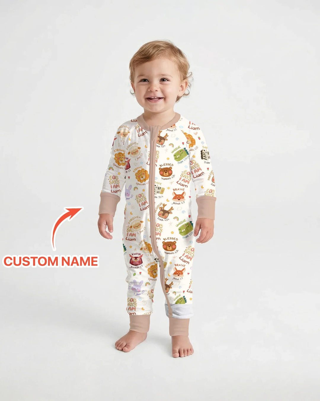 God Says I Am — Little Flock Custom Name Convertible Zippy