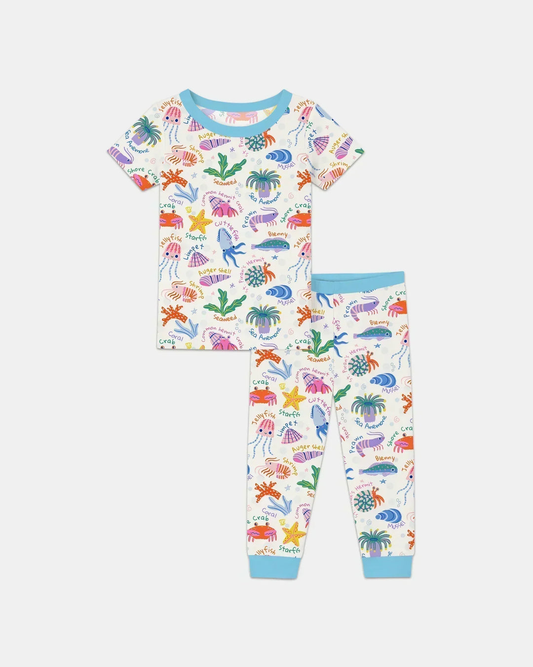 Zweiteiliges, kurzärmliges Pyjama-Set mit Marienkäfern