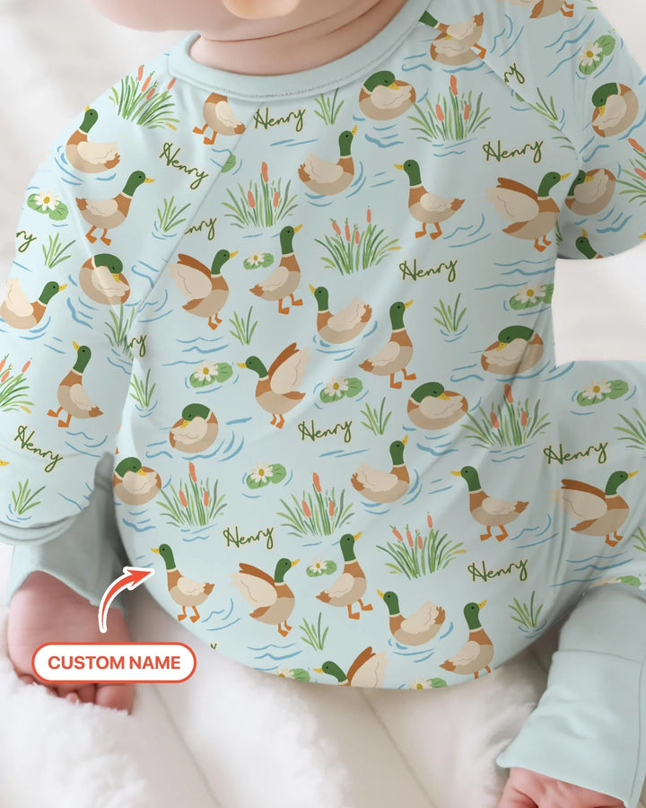 Personalized Mallard Duck Bamboo Convertible Zippy