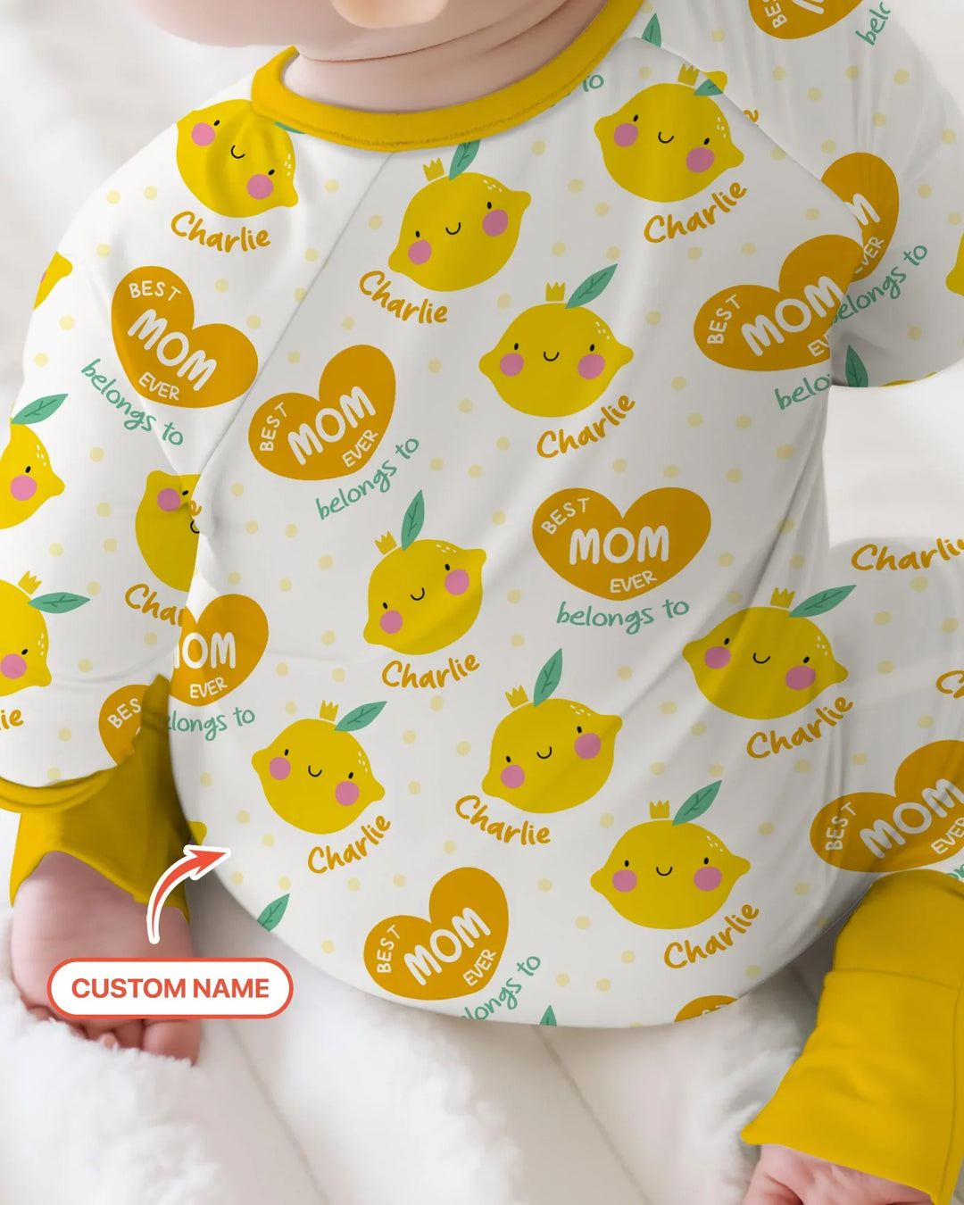 Custom Name Best Mom Ever Belongs to Bamboo Convertible Zippy