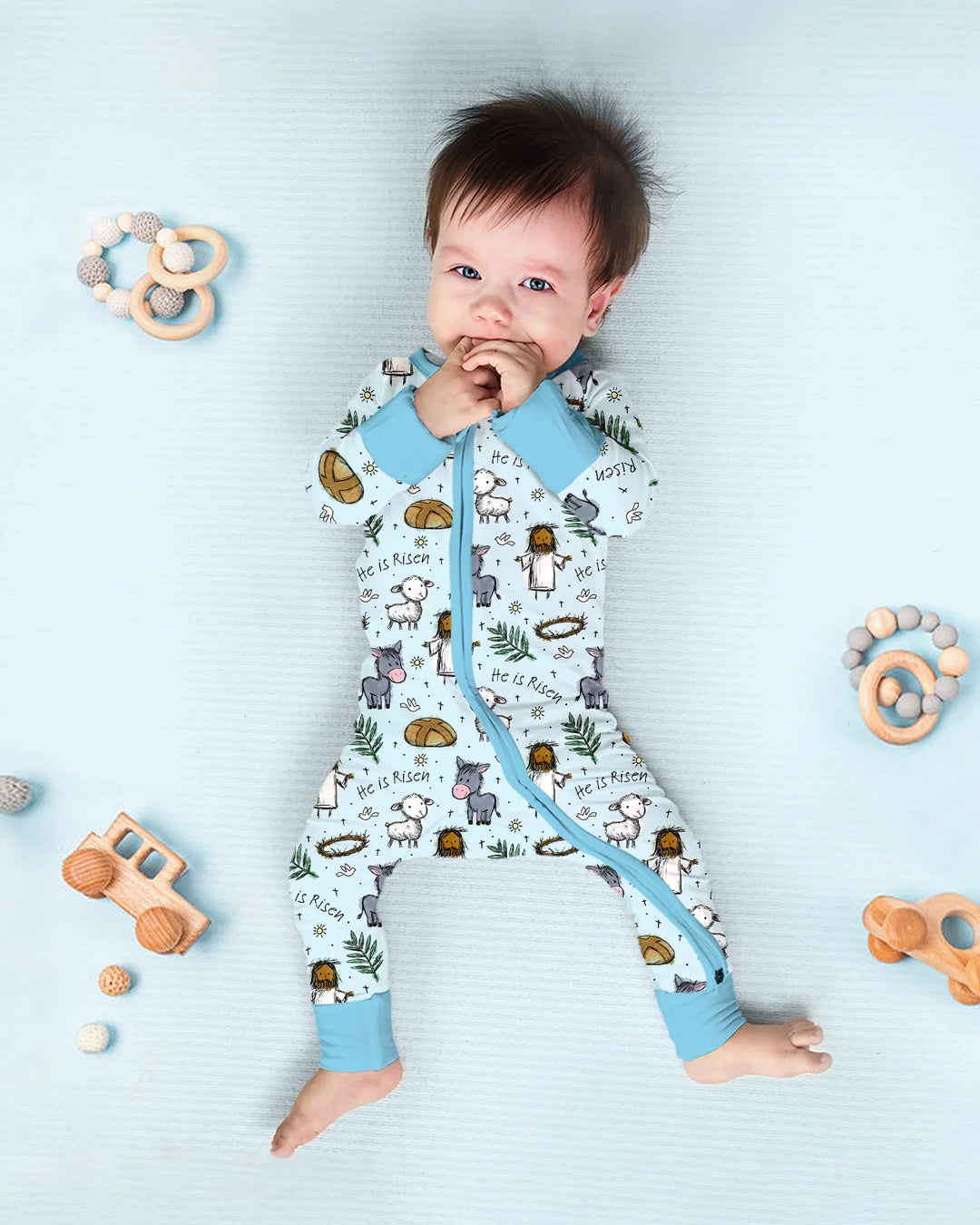 He Is Risen Easter Family Matching Convertible Zippy