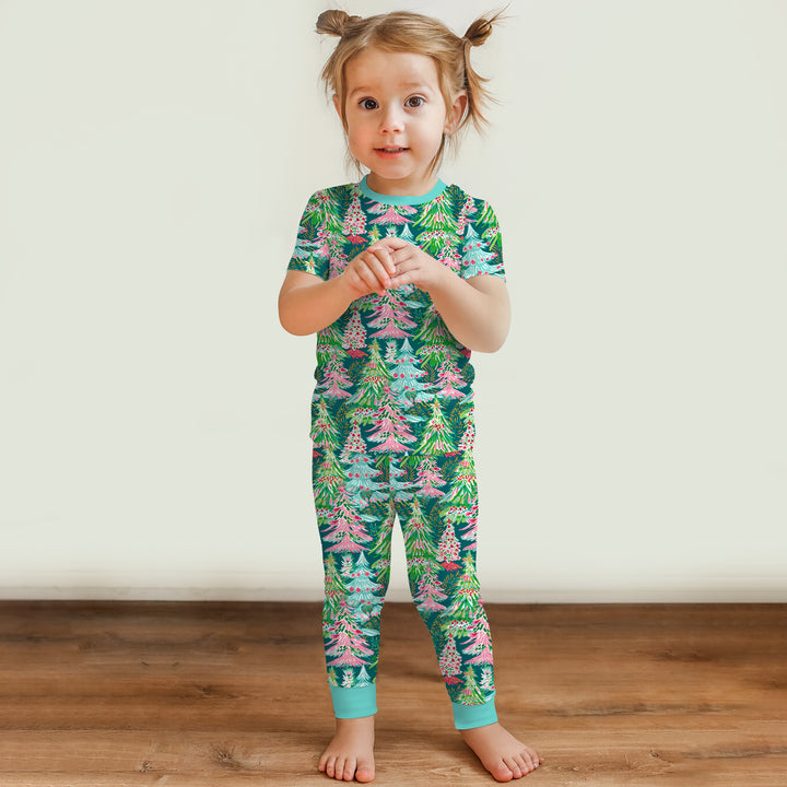 Zweiteiliges, kurzärmliges Pyjama-Set mit Marienkäfern