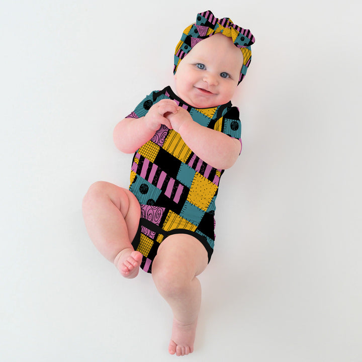 Halloween Patchwork Cartoon Bodysuit