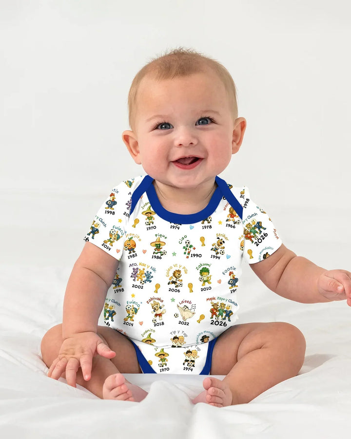 Soccer cup Mascots Bamboo Bodysuit