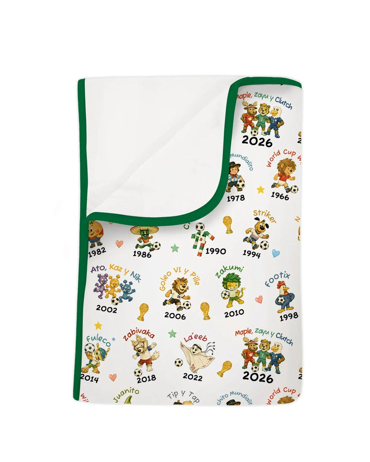 Soccer cup Mascots Bamboo Blanket