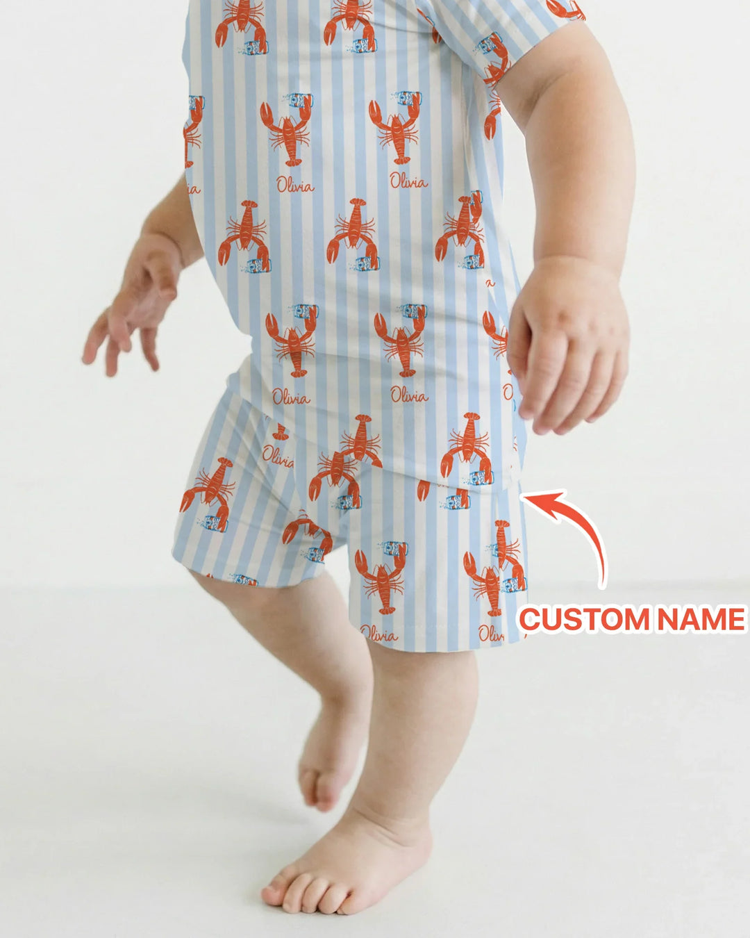 Zweiteiliges Pyjama-Set mit kurzen Ärmeln und Shorts im Sommer-Design