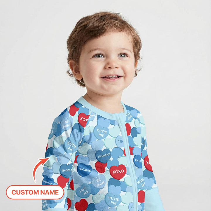 Valentine Candy Crush Family Matching Convertible Zippy