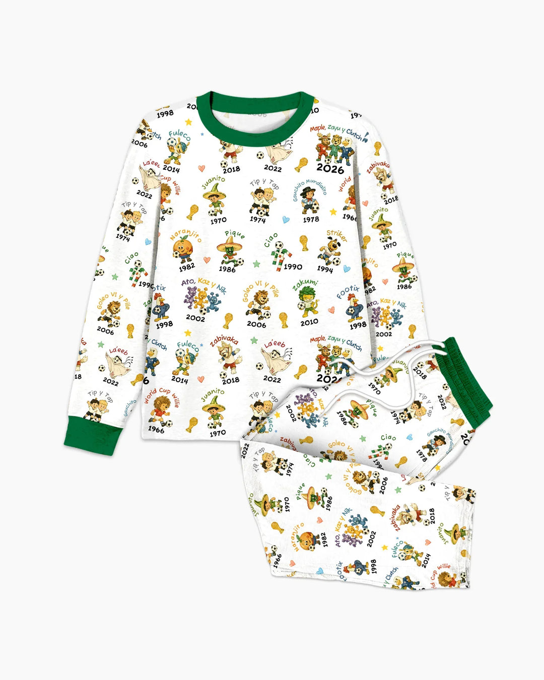 Soccer cup Mascots Bamboo Men's Pajama Set