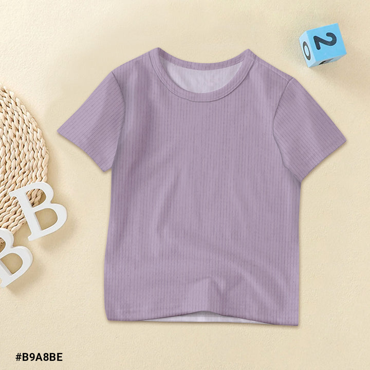 Taro Ribbed Bamboo Fabric Baby Clothing - Soft & Stretchy