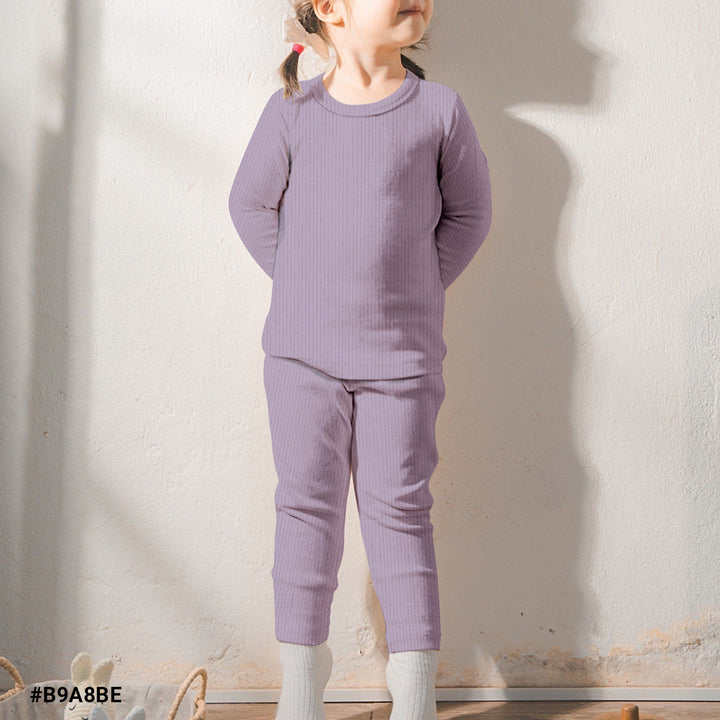 Taro Ribbed Bamboo Fabric Baby Clothing - Soft & Stretchy