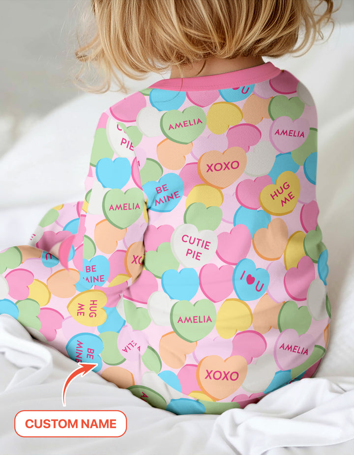 Valentine Candy Crush Family Matching Convertible Zippy