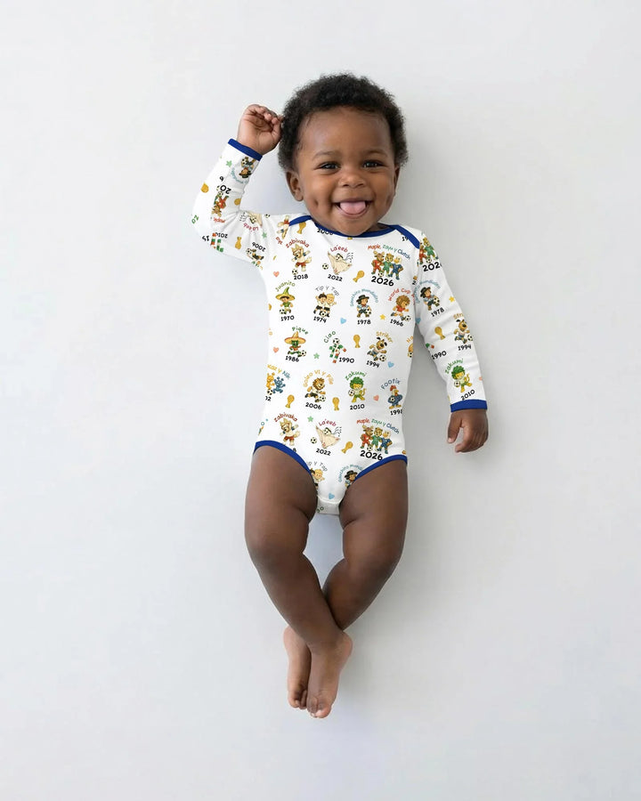 Soccer cup Mascots Bamboo Bodysuit