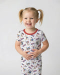 Zweiteiliges, kurzärmliges Pyjama-Set mit Marienkäfern