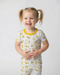 Mama & Mini Honey Bear Bamboo Two Piece Short Sleeve Pajama Set