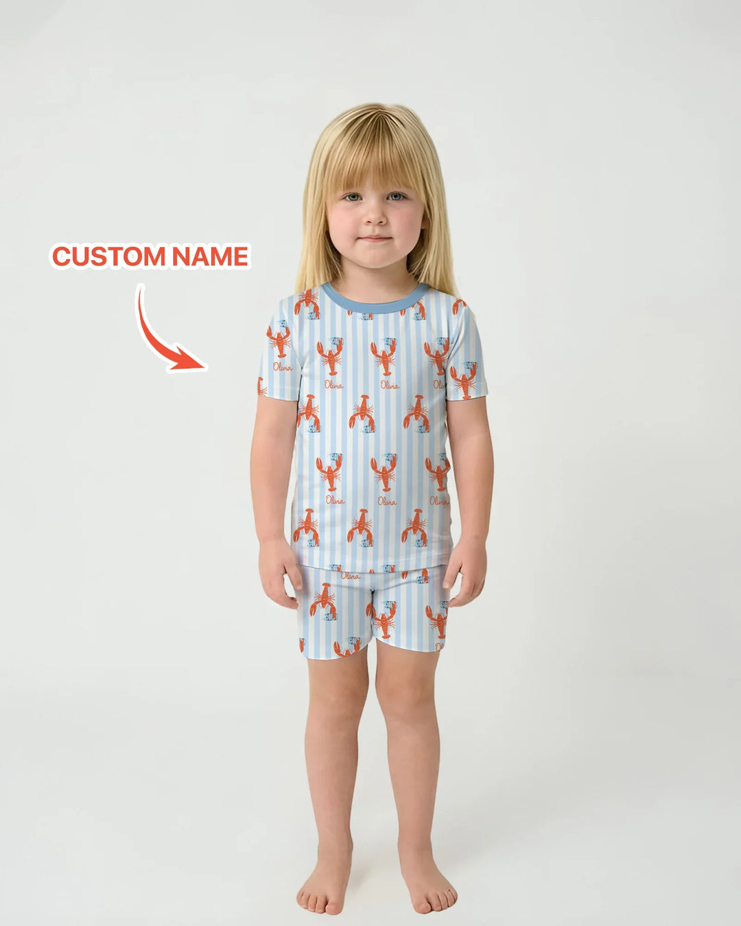 Zweiteiliges Pyjama-Set mit kurzen Ärmeln und Shorts im Sommer-Design