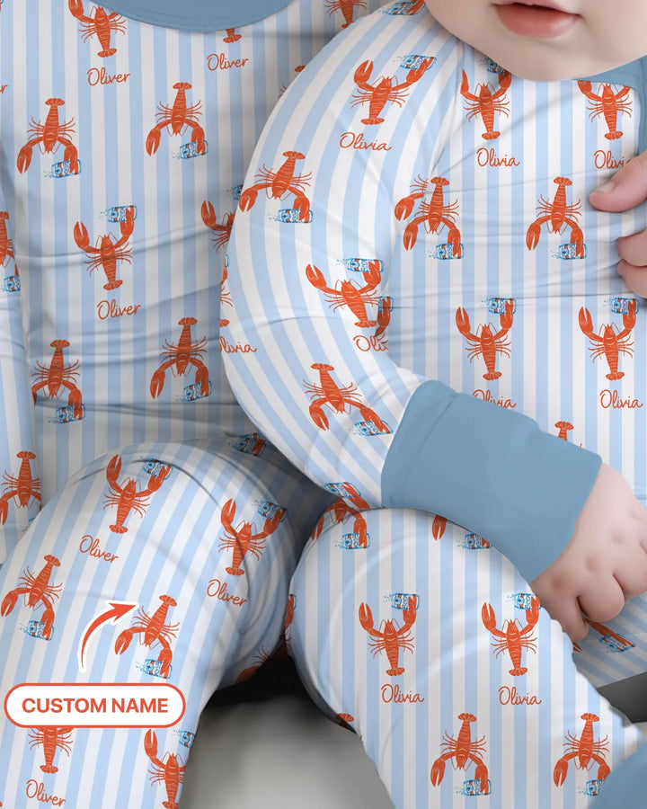 Custom Name Crawfish Beer Season Bamboo Convertible Zippy