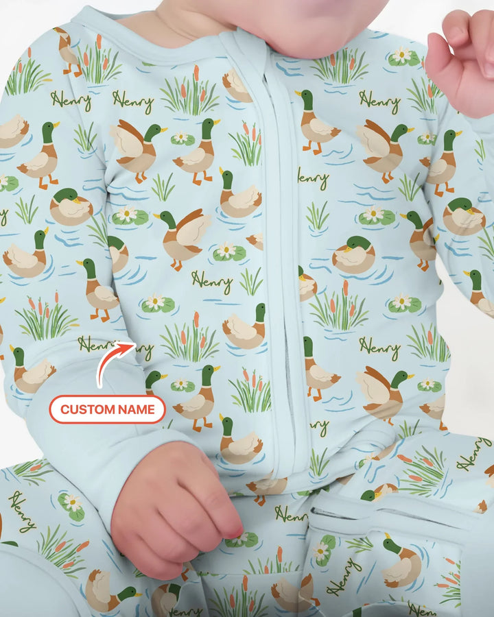Personalized Mallard Duck Bamboo Convertible Zippy