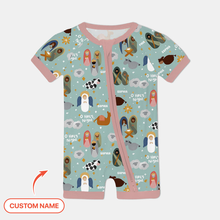 O Holy Night Custom Name Shorty Zippy
