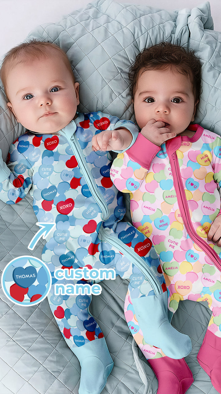 Valentine Candy Crush Family Matching Convertible Zippy