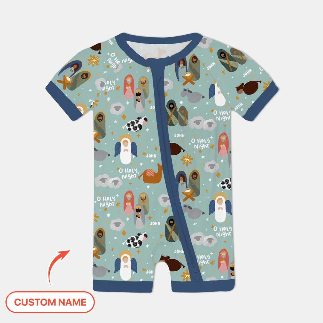 O Holy Night Custom Name Shorty Zippy