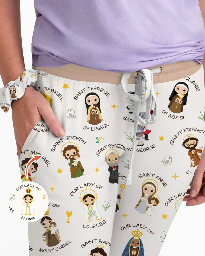 Pray For Us Family Matching Women Pajama Set