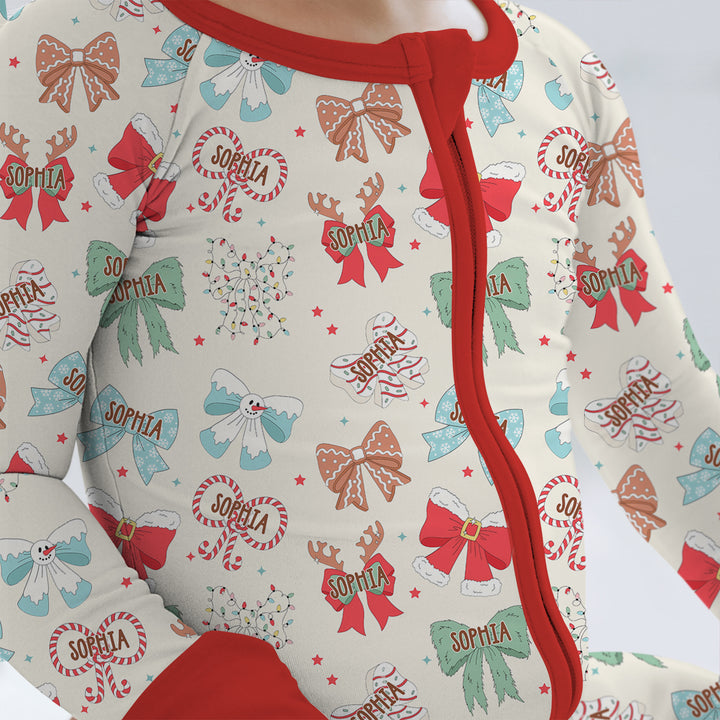 Custom Retro Bowl Christmas  Convertible Zippy