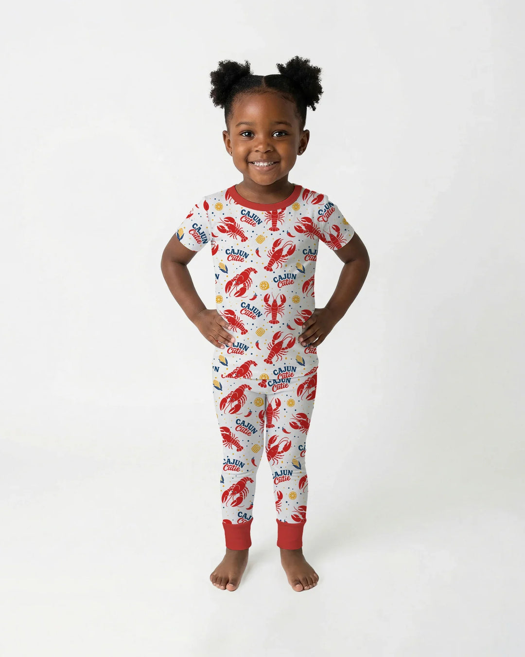 Cajun Cutie Bamboo Two Piece Short Sleeve Pajama Set