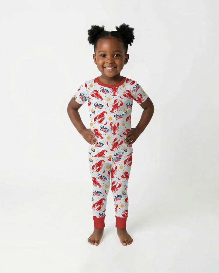 Cajun Cutie Bamboo Two Piece Short Sleeve Pajama Set